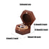 Hex Custom Wooden Ring Box