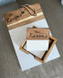 Marble & Wood Cutting Board/Coaster Set