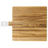 Acacia Wood Square  White Handle Serving Board
