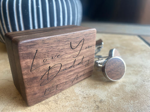 Custom Wooden Cufflinks