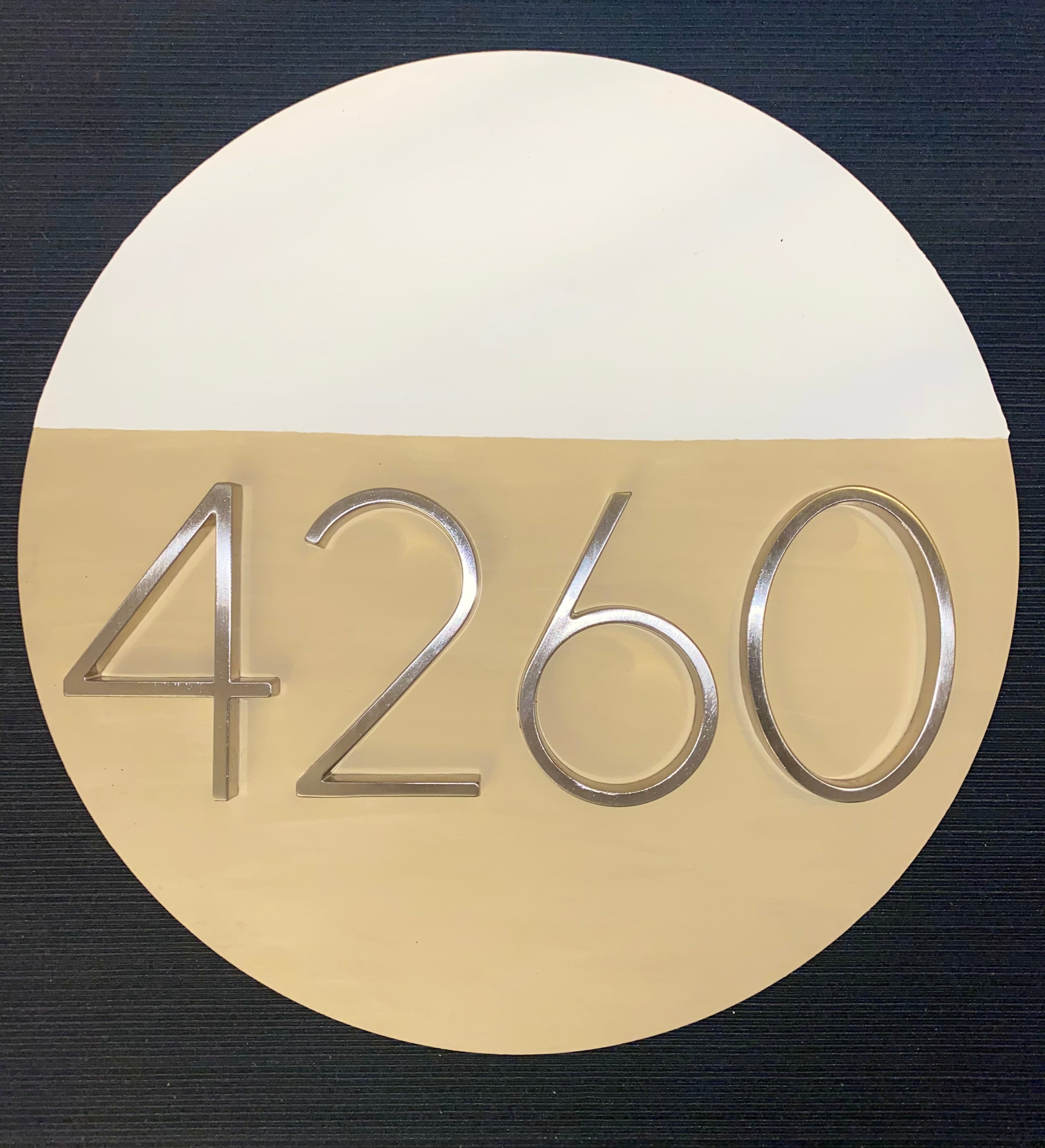 Circle Address Sign