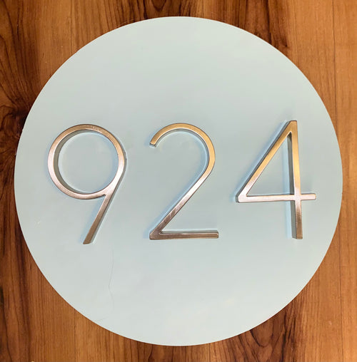 Circle Address Sign