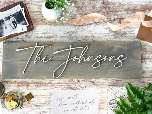 Custom Family Sign