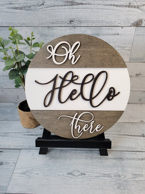Hello There Door Sign