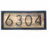 Trimmed Metal Address Sign