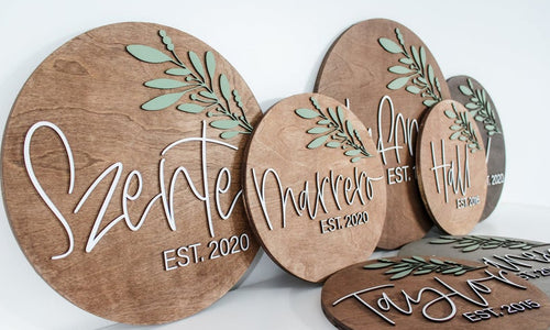 Custom Circle Family Signs