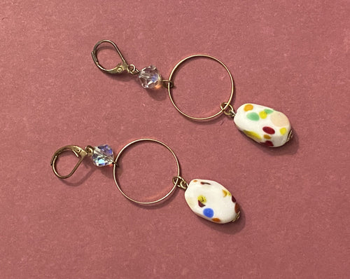 Rainbow Spinkle Hoops